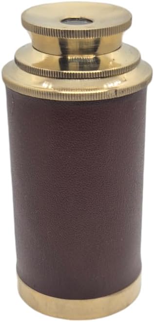 Prime NAUTICAL6 Inches Brass Pirates Telescope, Collapsible Handheld Telescope, Monocular, Adventure,Traveling,Gift Item,Brass Nautical Spyglass for Outdoor Navy and Gift