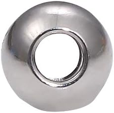BEADIA Stainless Steel Spacer Beads 3x2.5mm Round Loose Charm Caps Beads for DIY Jewelry Making 100pcs with 1mm Hole