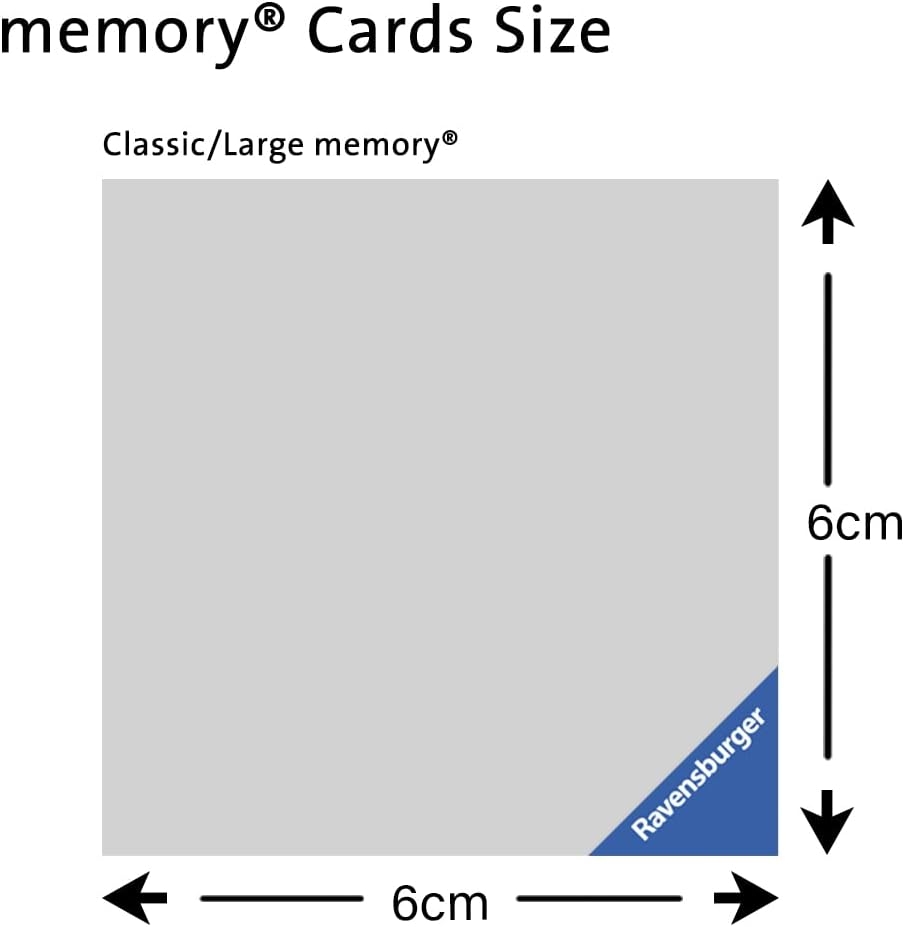 Ravensburger Junior Memory® Game | Engaging Picture Matching Game | Enhances Memory & Matching Skills | Suitable for Kids Ages 3 and Up | Quality Assured