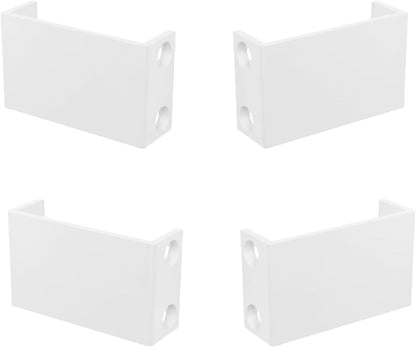 4 Pk Furniture Alignment Connector Compatible with IKEA KALLAX Shelf Unit Linking Fastener for Joining Adjacent Storage Cubes (Black)