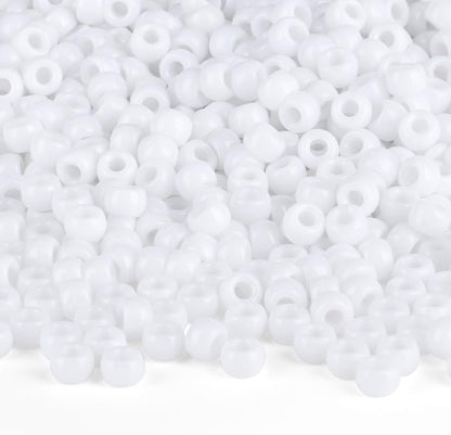 Red Pony Beads 1000Pcs 9mm Pony Beads Bulk Red Perler Beads for Friendship Bracelets Kandi Beads Hair Beads for Braids Beads for Crafts