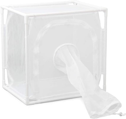 RESTCLOUD Monarch Butterfly Habitat Cage, Outdoor Insect Mesh Cage Terrarium 16" x 12" x 16"