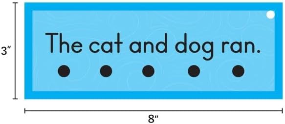 Really Good Stuff Tap and Track Tactile Sight Words and Sentence Cards - 100 Cards, Ages 5-7, Kindergarten and Up, Phonics Activity, Reading Game, Flash Cards, Learning