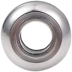 BEADIA Stainless Steel Spacer Beads 3x2.5mm Round Loose Charm Caps Beads for DIY Jewelry Making 100pcs with 1mm Hole