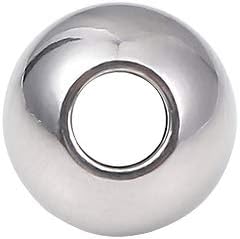 BEADIA Stainless Steel Spacer Beads 3x2.5mm Round Loose Charm Caps Beads for DIY Jewelry Making 100pcs with 1mm Hole