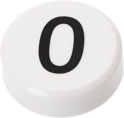 Tupalizy Round 0-9 Number Refrigerator Magnets Fridge Whiteboard Magnetic Pins Stickers Kitchen Home Office School Crafts, 10PCS (White)