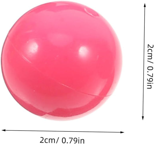 100Pcs Hollow Colored Plastic Counting Balls 0.78In for Math Probability Problems Educational Games Marbles for Marble Run Toys