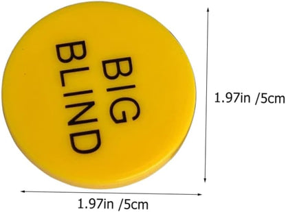FELTECHELECTR 2Sets Bingo Game Tokens Melamine Poker Gambling Chips with Dealer Button for Bingo and Poker Game Markers for Math Learning and Fun Rewards