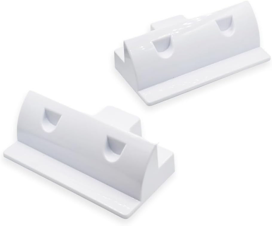 Solar Panel Mounts Bracket Set of 4pcs (White), Drill Free ABS Corner Roof Brackets Mounting Kit, Durable Solar Mount Rack Accessories for RVs, Trailers, Boats, Yachts, Vans, Carports