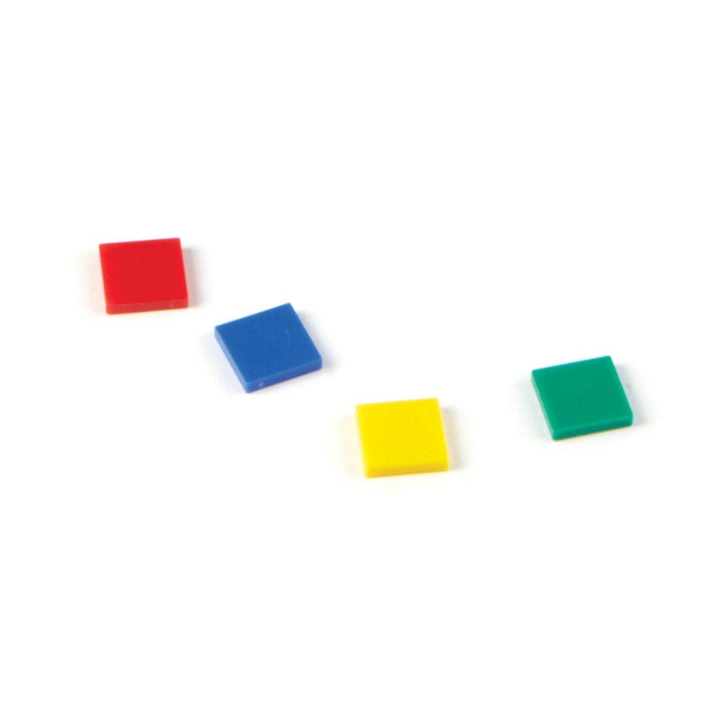 hand2mind Plastic Square Color Tiles, Plastic Bingo Chips, Math Bingo Tokens, Math Manipulatives for Elementary School, Counters for Kids Math, Childrens Counting Manipulatives (Set of 400)