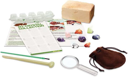 4M: KidzLabs - Crystal Science Kit - Grow 3 Unique Shaped Crystals, DIY STEM Craft, Mix Compounds & Observe Growth, Geology-Chemistry-Science, Kid 10+