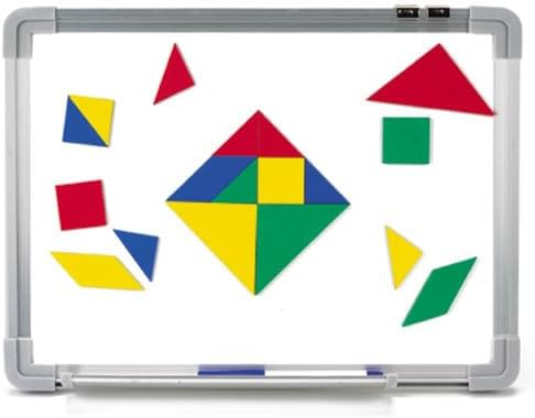 EAI Education Magnetic QuietShape® Foam Tangrams - Set of 28