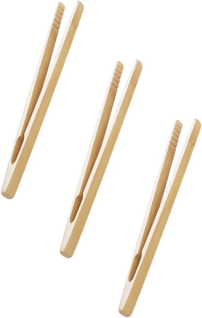 NUOBESTY 3PCS Wooden Tweezer Tongs Kids Tweezers for Fine Motor Peg Board Beads Game Clips Counting Matching Game Beads for Montessori Sorting Toys