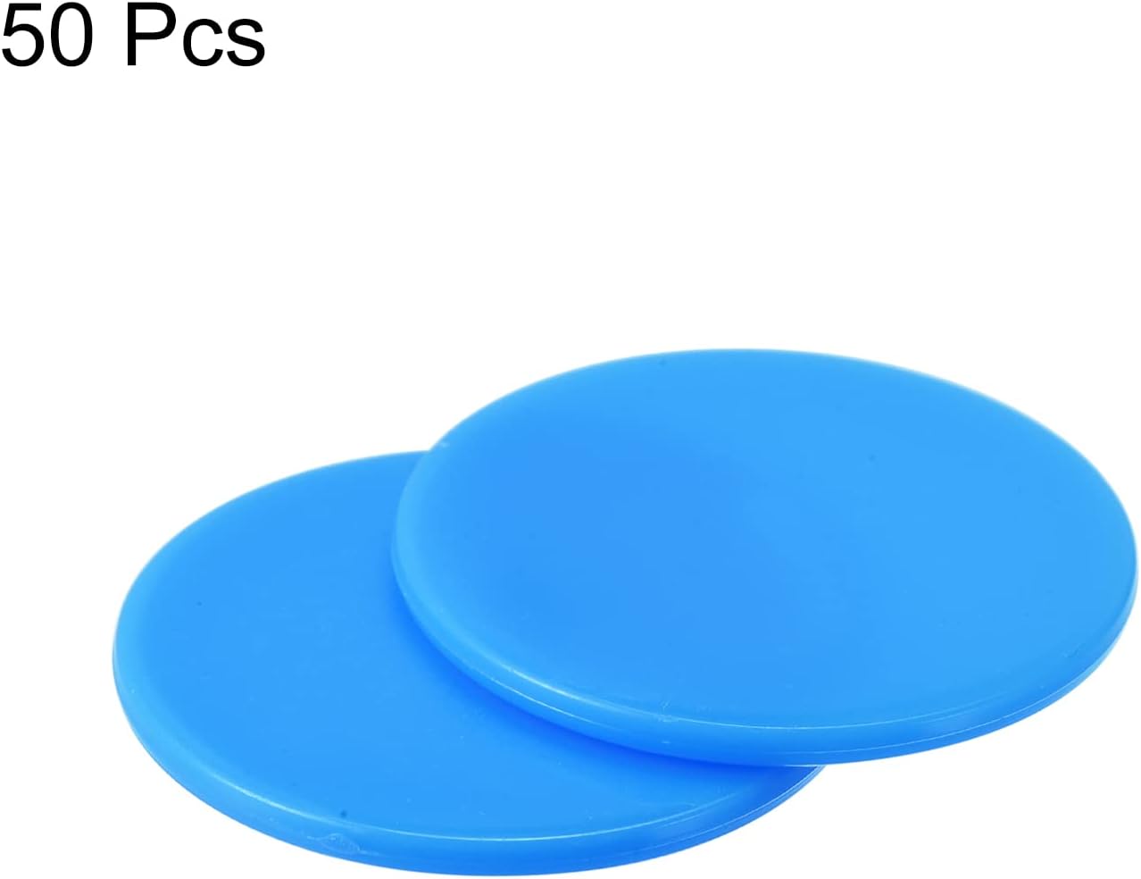 MECCANIXITY Small Plastic Learning Counters Disks Chip Bingo Chip Counting Discs Markers 24mm/0.94 Inch for Math Practice Red, Pack of 50