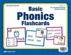 Basic Phonics Flashcards - Abeka Kindergarten 1st and 2nd Grade 1, 2 Phonics Reading Program Teaching Aid Flash Cards