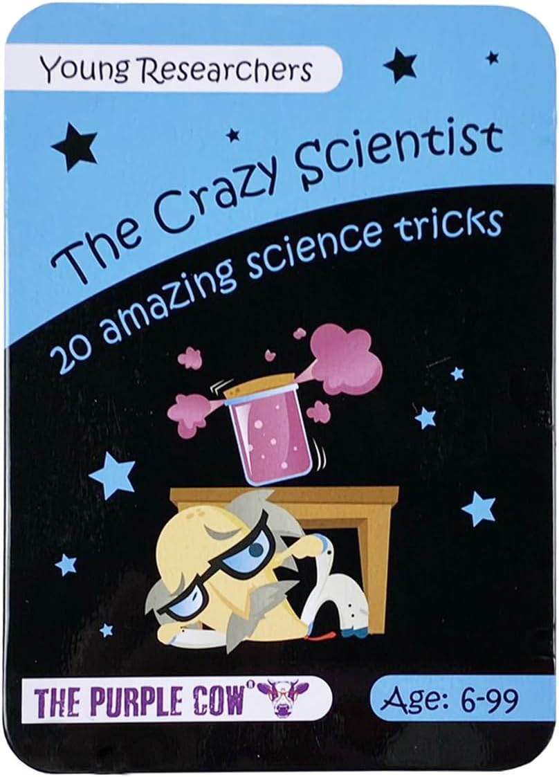The - The Crazy Scientist Science Tricks Card Set, Forces and Energy, Science Experiment kit for Kids Both Boys and Girls 6 Years and Older, Instructions Inside – Amazing STEM Learning