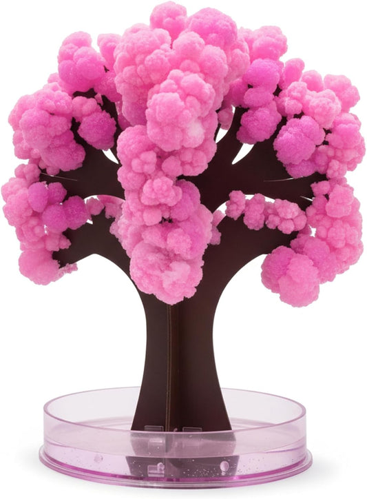 Paper Tree - Crystal Growing Kit for Kids, DIY Science Experiment Creates Mini Cherry Blossom Tree with Colorful 3D Crystals, Fun Educational Toy & Desk Decor