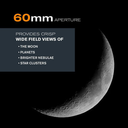 Celestron - PowerSeeker 50AZ Telescope - Manual Alt-Azimuth Telescope for Beginners - Compact and Portable - Bonus Astronomy Software Package - 50mm Aperture