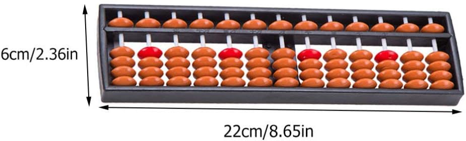 Ipetboom Kids Tools 2Pcs Abacus for Kids Math, Abacus Chinese Japanese Calculator Counting Tool Math Calculating s Educational Learning for Adults, 22x6cm s Counters