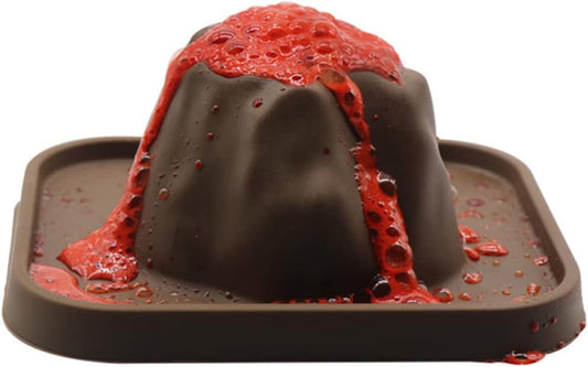 Alipis Volcanic Eruption Model Scientific Experiment Kit for Kids DIY Volcano Toy with Anti-Spill Design Educational Stem Science Learning Tool 5.90X4.72X2.55In