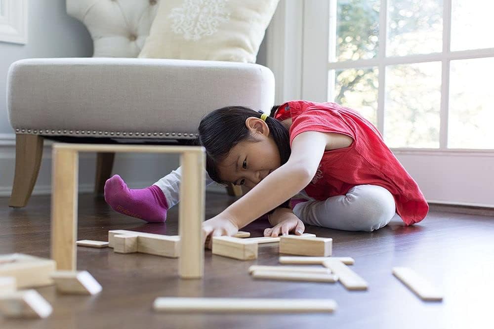 14 Piece Tegu Magnetic Wooden Block Set, Blues