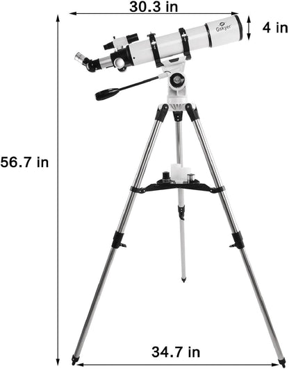 Gskyer Telescope, 70mm Aperture 400mm AZ Mount Astronomical Refracting Telescope for Kids Beginners - Travel Telescope with Carry Bag, Phone Adapter and Wireless Remote.
