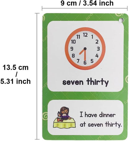 Lilias Irregular Past Tense Verbs English Grammar Double-Side Learning Flash Cards - 24 Card Set for Homeschool, Preschool, Primary School, ESL, Autism, Vocabulary Building