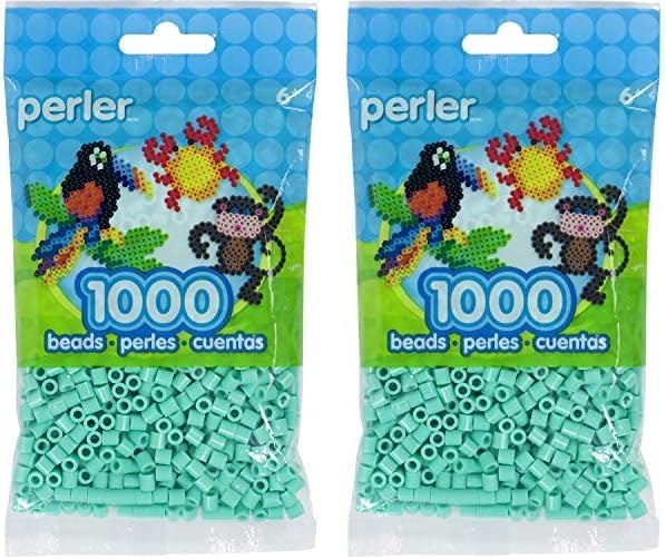 Perler Toothpaste Green Beads for Kids Crafts, 1000 pcs