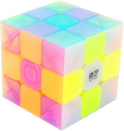CuberSpeed QY Toys Warrior W 3x3 Jelly Speed Cube Puzzle Warrior W 3x3x3 Jelly Magic Cube
