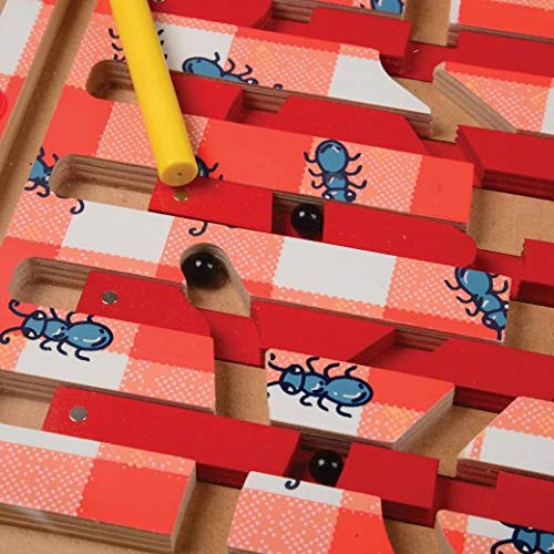 Cre8tive Minds 11" Square Picnic Crumb Challenge Magnetic Maze Game