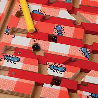 Cre8tive Minds 11" Square Picnic Crumb Challenge Magnetic Maze Game