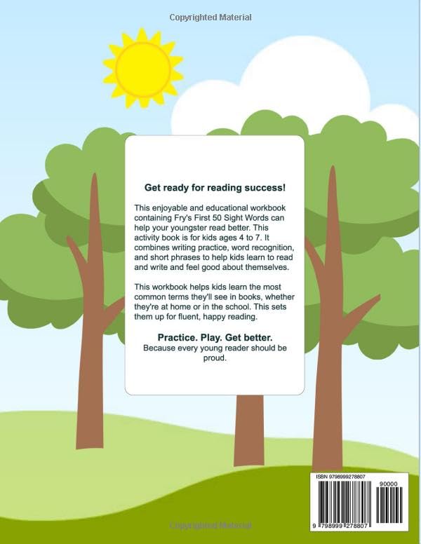 The First 50 Sight Words Activity Workbook (The First Hundred Sight Words for Kindergarten and First Grade)