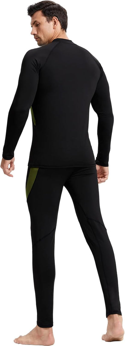 CL convallaria Thermal Underwear Long Johns Set Mens Winter Gift Hunting Gear Sport Base Layer Bottom Top - Colors A