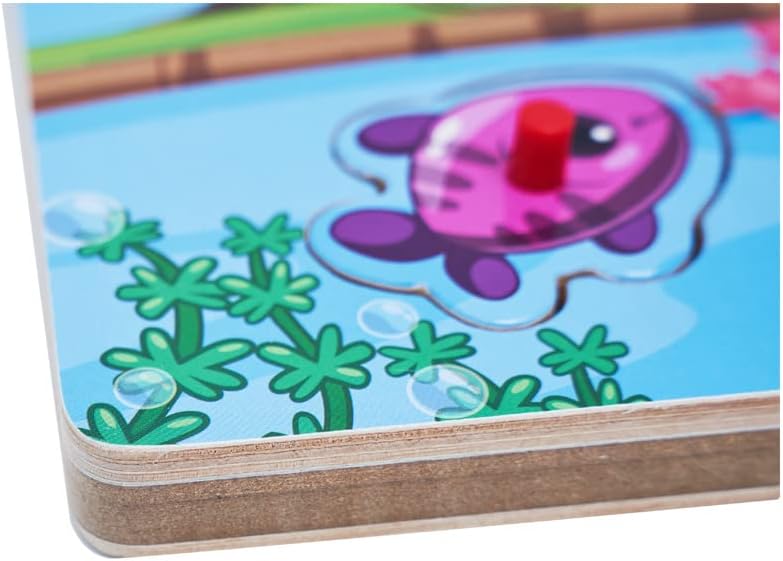 Wooden Transportation Sound Peg Puzzles for Toddlers, Wooden Pegged Puzzle with Sound Effect for Toddlers and Preschoolers, Educational Learning Toy Gift