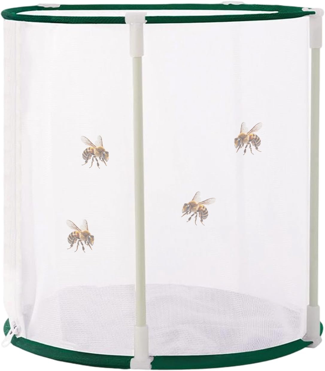 Butterfly Enclosure - Zipper Mesh Cage Terrarium, Foldable Caterpillar Butterfly Growing House, Breathable Habitat | Heavy Duty Outdoor Cages for Garden Yard Patio Balcony Lawn | Safe Portable Nature