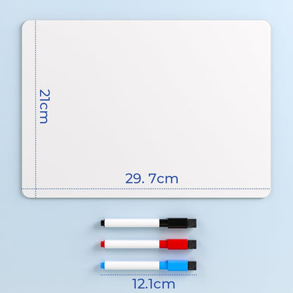 Nicpro Dry Erase Board with Lines 12 x 16 in, 2 Pack Kid Double Sided Lined White Board Dry Erase with 8 Pens, 2 Eraser, Small Learning Whiteboards for Kids, Students, Homeschool Essentials Supplies