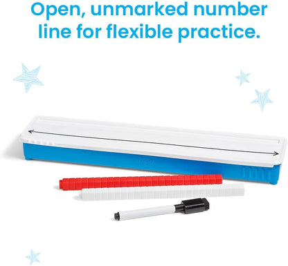 hand2mind Open Number Line Starter Set, White Board Dry Erase Number Lines for Students, Teaching Addition and Subtraction, Educational Math Manipulatives, Classroom Supplies for Teachers Elementary