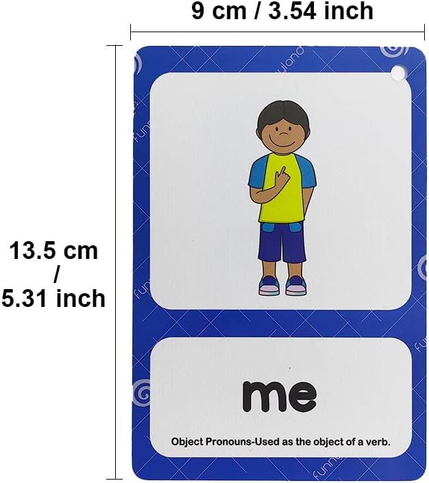Lilias Irregular Past Tense Verbs English Grammar Double-Side Learning Flash Cards - 24 Card Set for Homeschool, Preschool, Primary School, ESL, Autism, Vocabulary Building