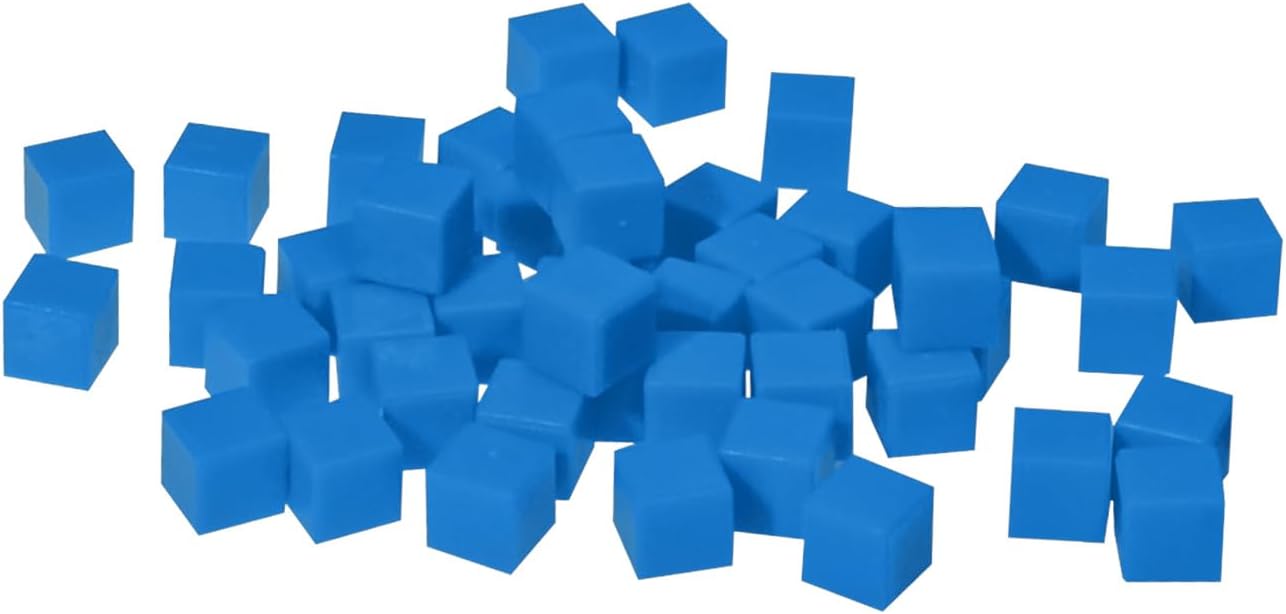 EAI Education Base Ten Units: Blue Plastic - Set of 1000