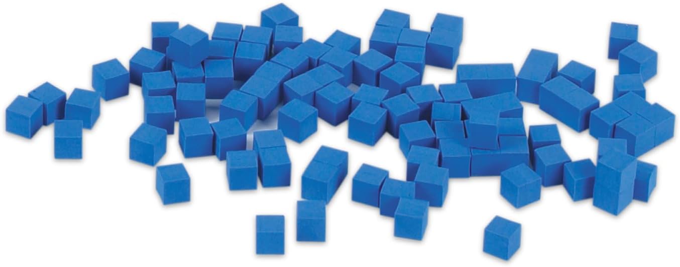 EAI Education QuietShape® Foam Base Ten Units: Blue - Set of 1000