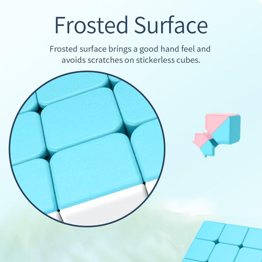 3x3x3 Speed Cube,Stickerless Magic Cube,Smooth Turning Puzzle Box with Anti-Sticky Design,The Most Educational Toy to Effectively Improve Your Child's Concentration and Responsiveness