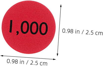 IMIKEYA 200pcs Place Value Discs for Boy Girl Versatile Math Learning Tools for Home and Classroom Use Educational Number Discs for Early Childhood Development and Interactive Play