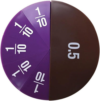 EAI Education Double-Sided Fraction/Decimal Circles - Set of 51