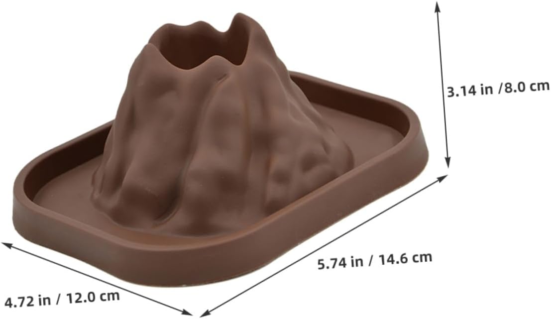 6Pcs Educational Volcano Models DIY Science Craft Kit with Realistic Eruption Base Compact Volcano Mold for Experiment and Manual Dexterity Development