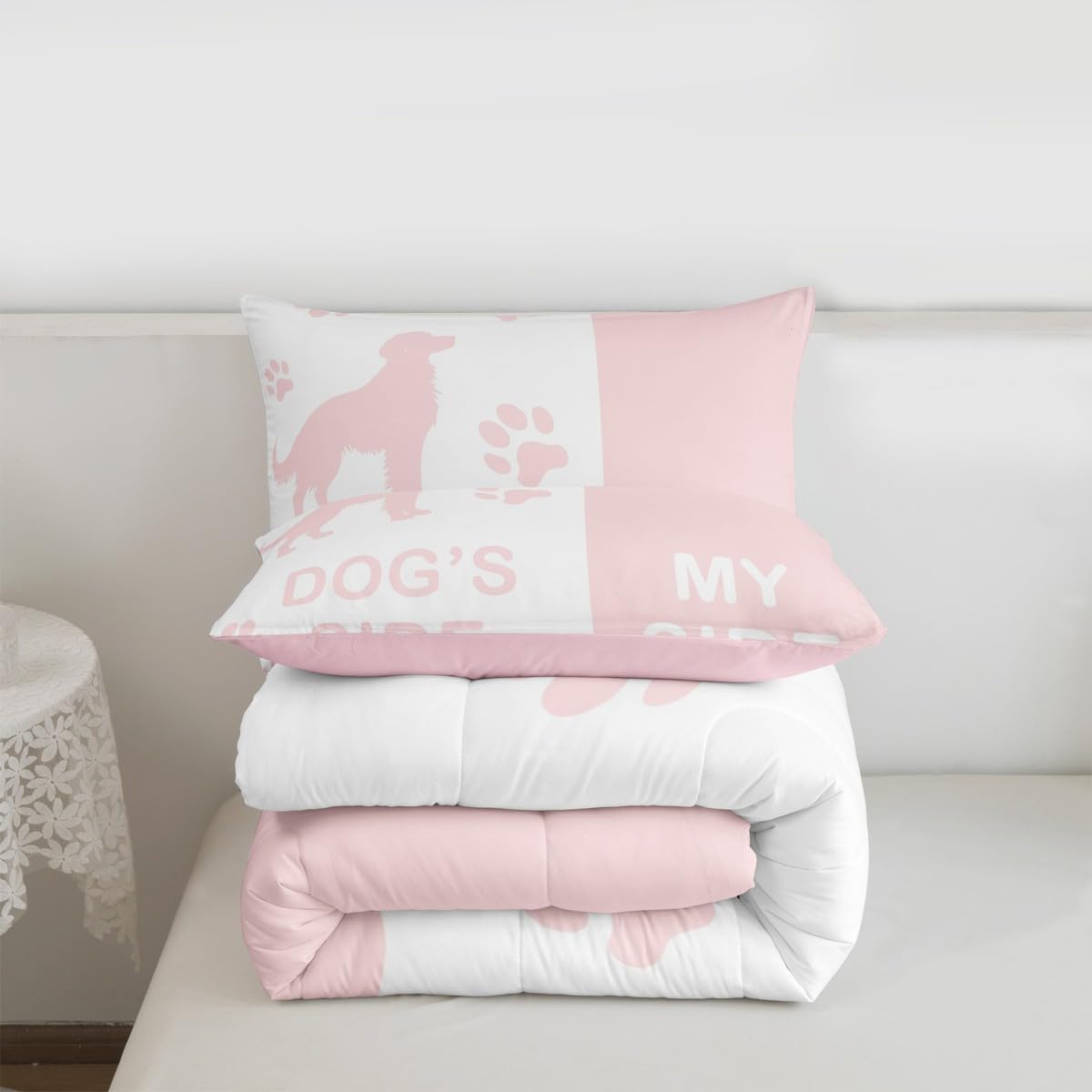 Castle Fairy Drum Kit Comforter Set,Musical Instruments Bedding Set for Kids Girls Women,Adults Rock Music Comforter,Neon Lighting Quilted Duvet Set Bedroom Collection Twin Size 2Pcs