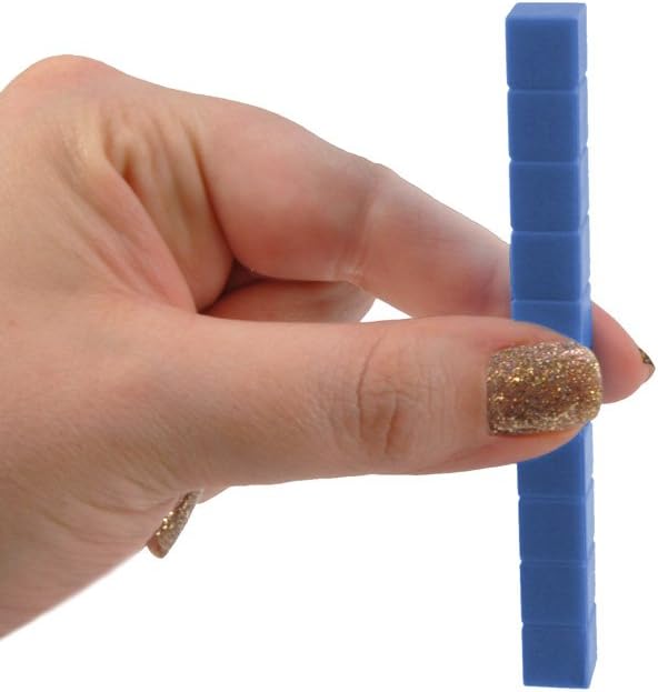 EAI Education QuietShape® Foam Base Ten Rods: Blue - Set of 50