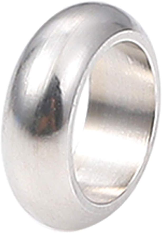 BEADIA Stainless Steel Spacer Beads 3x2.5mm Round Loose Charm Caps Beads for DIY Jewelry Making 100pcs with 1mm Hole