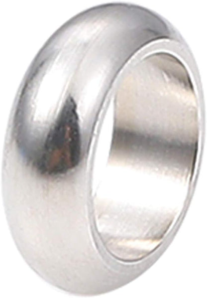 BEADIA Stainless Steel Spacer Beads 3x2.5mm Round Loose Charm Caps Beads for DIY Jewelry Making 100pcs with 1mm Hole