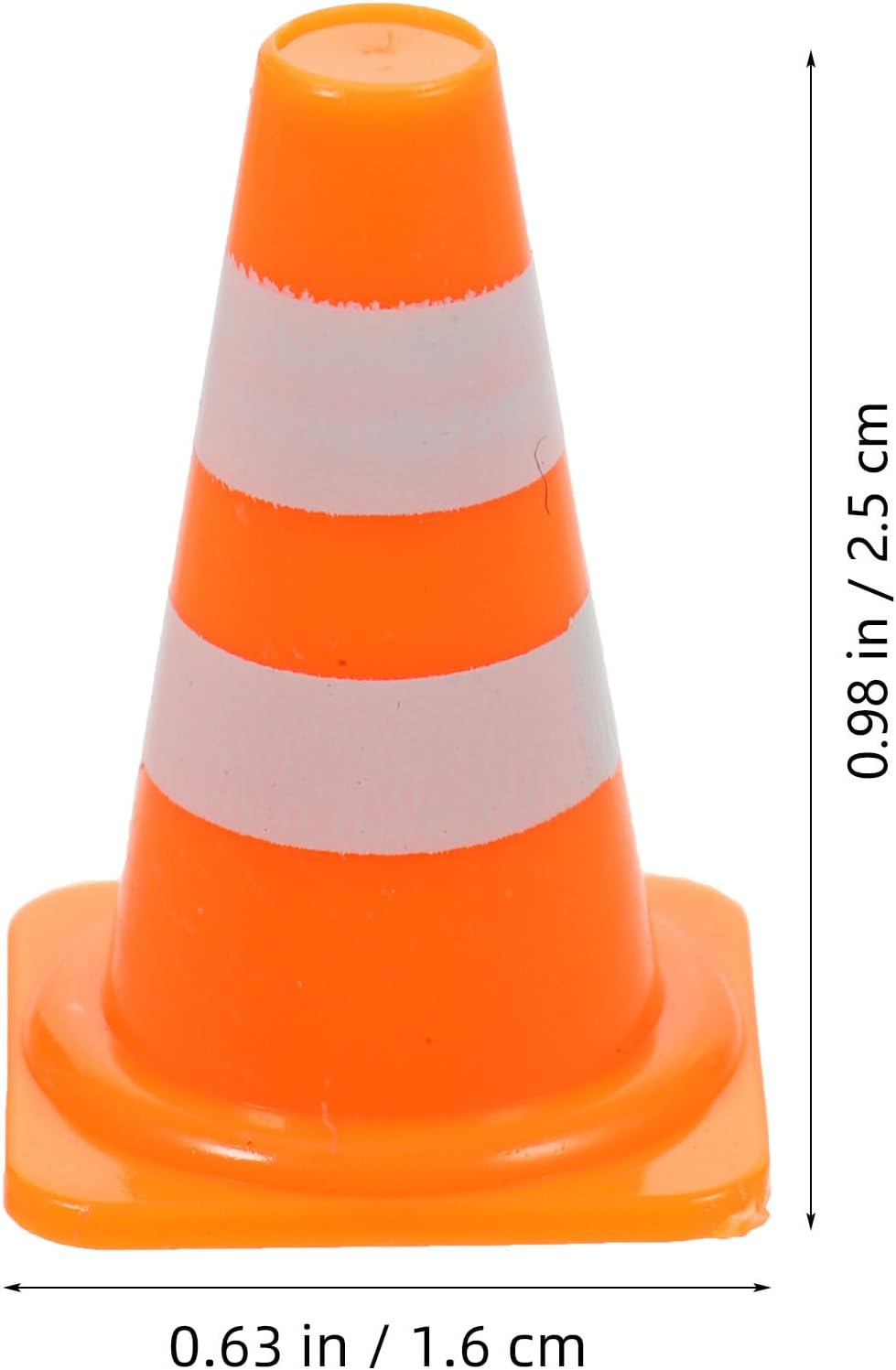 NUOBESTY 30Pcs Mini Traffic Cones, 0.98 Small Orange Construction Cones Miniature Sports Training Roadblock Toy Safety Road Street Signs Scene Models for Kids Early Cognitive Learning, Sand Table