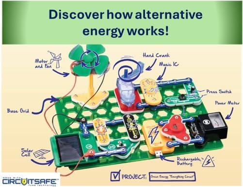 Snap Circuits “Arcade”, Electronics Exploration Kit, Stem Activities for Ages 8+, Full Color Project Manual (SCA-200)
